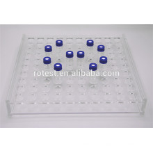 Rack acrílico para viales / tubos de vidrio de 1.5ml / 2ml